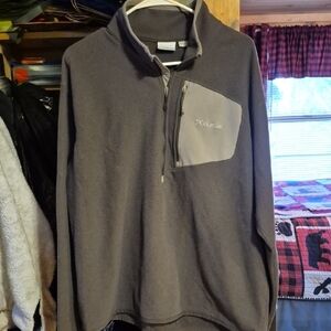 Columbia Zip Up Fleece Sweater with Relaxed Fit and Standing Collar